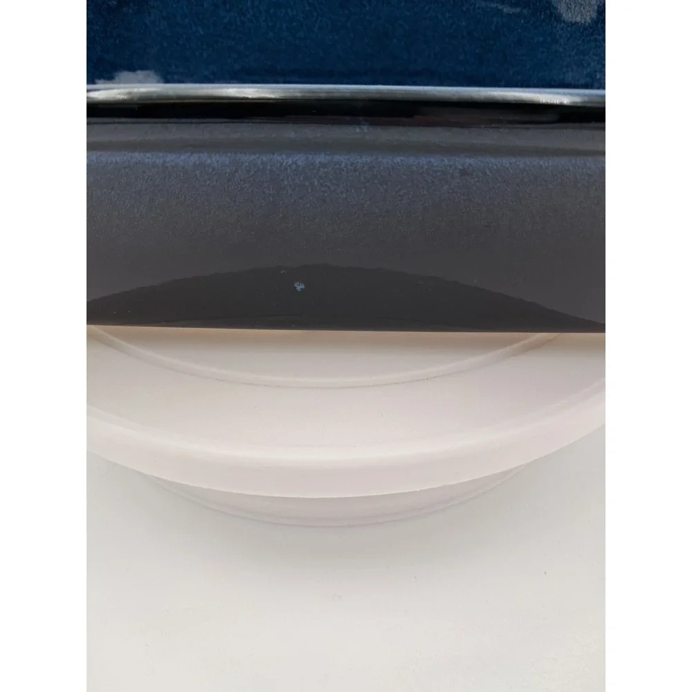 Blue Basque Ceramique Andalusian Stoneware. 13 Inch Rectangular Baker.  Needs...